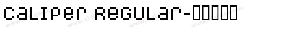 Caliper Regular字体转换